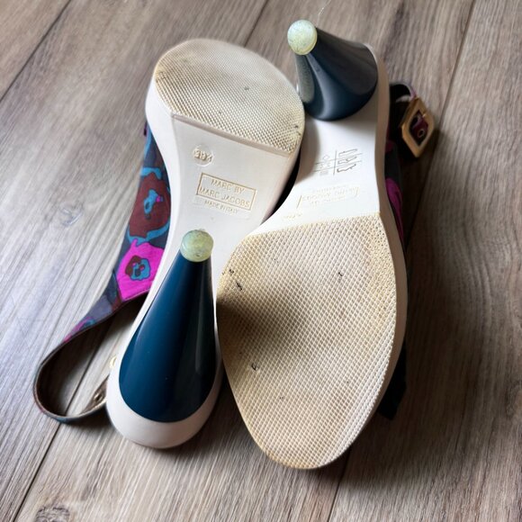 Marc by Marc Jacob’s Floral Bow Sling back Heels - Picture 6 of 7